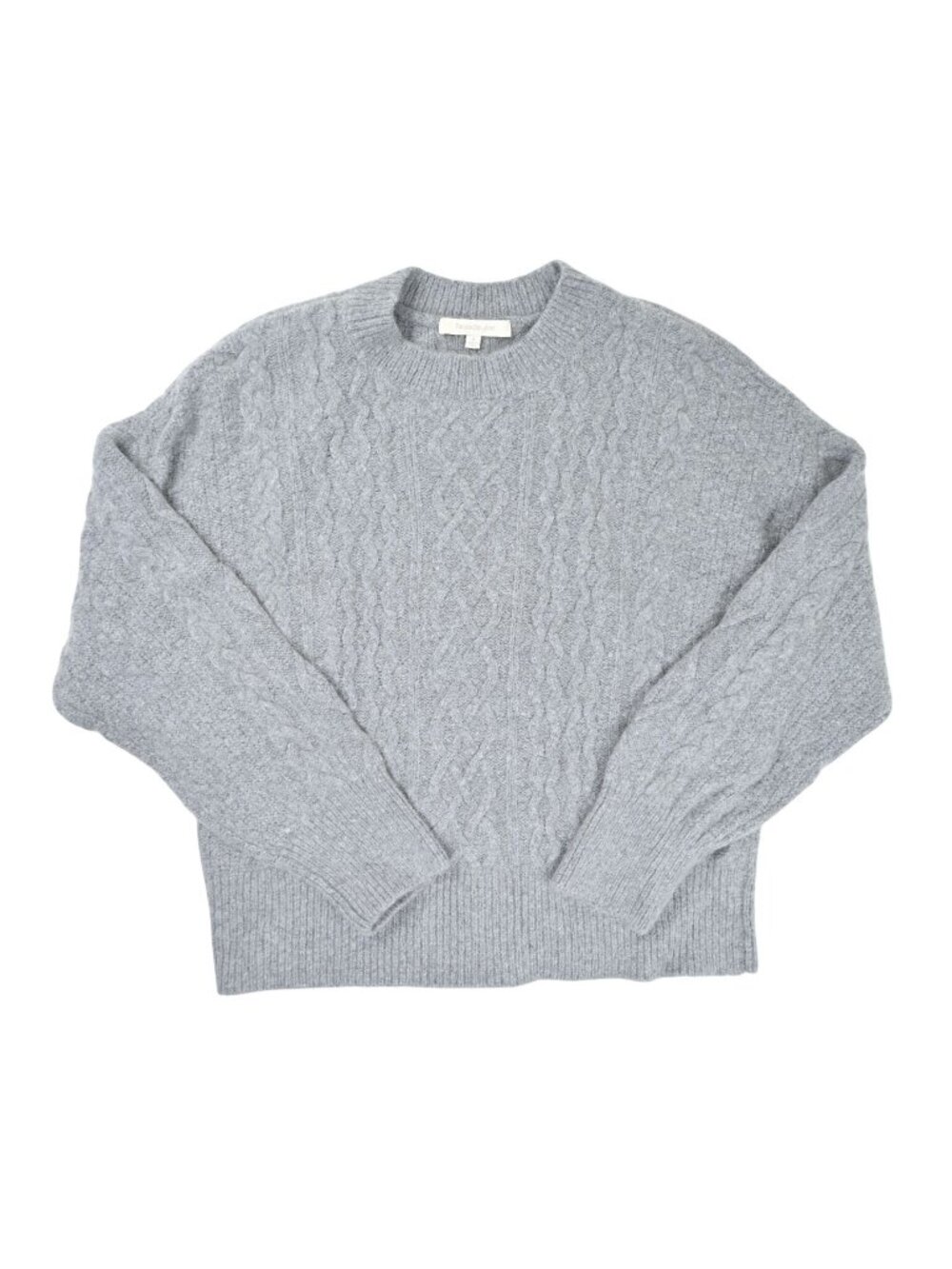 Favorite Daughter The Oversized Cable Sweater in Grey